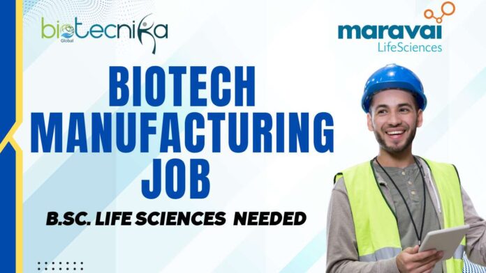 Biotech Manufacturing Job at Maravai Life Sciences B.Sc. Needed