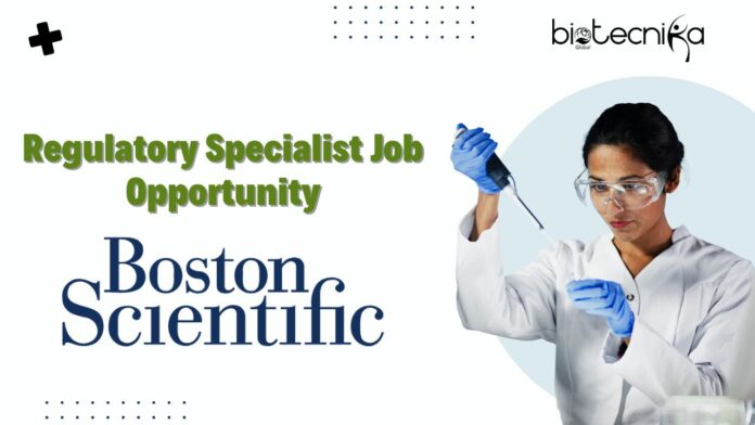 Regulatory Specialist Job Opportunity