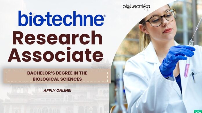 Fresher Research Associate at Bio-Techne, Cell and Gene Therapy Production, Apply online!