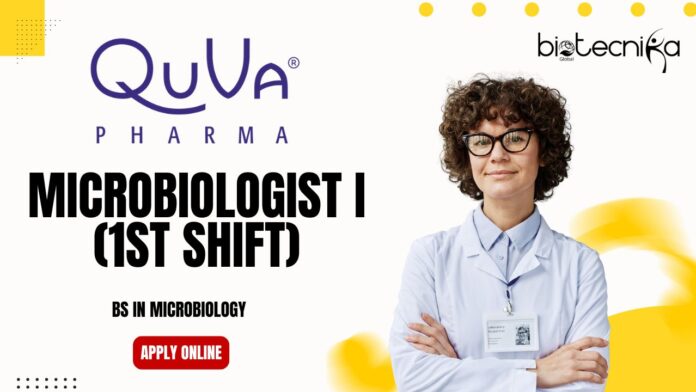 Microbiologist I (1st Shift) at Quva -BS in Microbiology, Apply online!