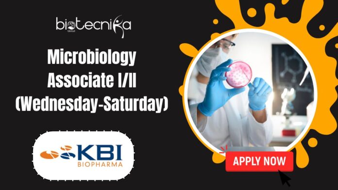 Microbiology Associate I/II (Wednesday-Saturday)