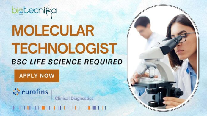 Molecular Technologist Role at Eurofins Louisville Apply Now!