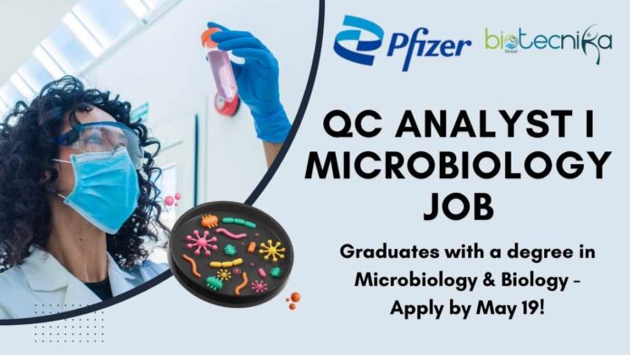 QC Analyst I Microbiology Job at Pfizer – Apply by May 19