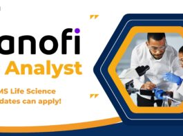 QC Analyst at Sanofi, BSMS Life Science candidates can apply!