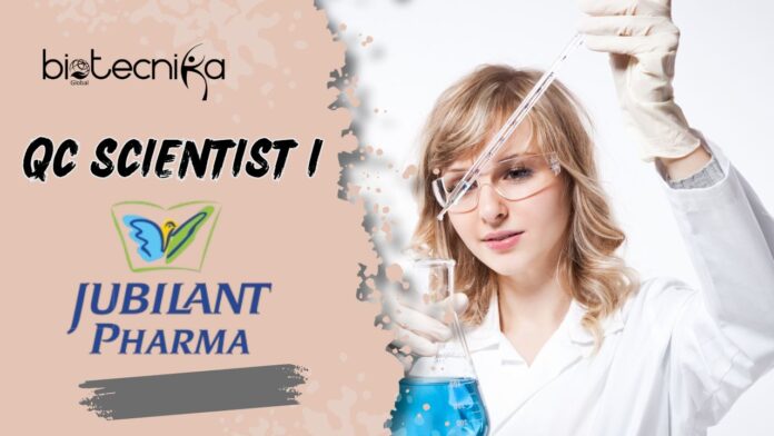 QC Scientist I at Jubilant Pharma –  BSc in Biology Candidates Apply in Spokane, WA