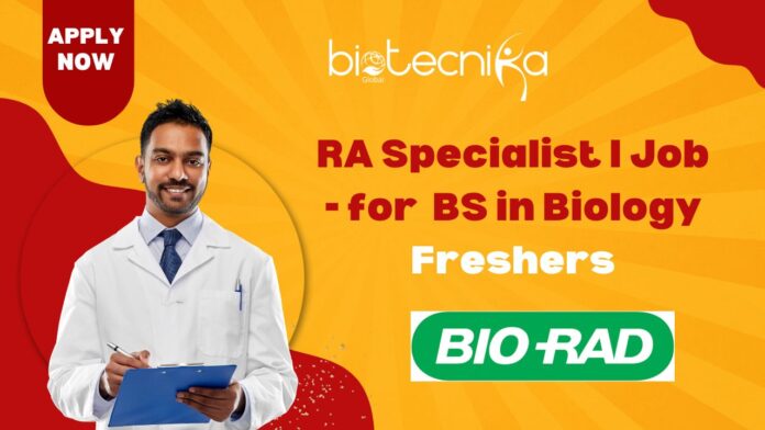 RA Specialist I Job