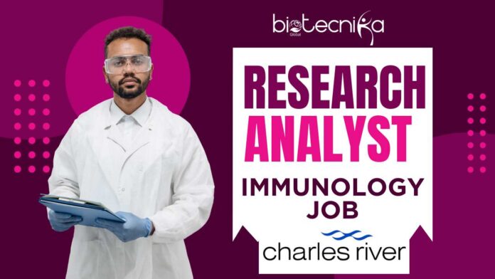 Research Analyst Immunology Job at Charles River - Apply Now!
