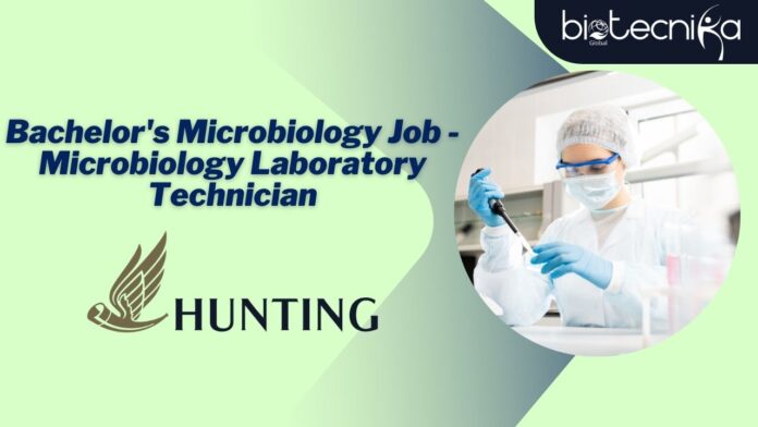Bachelor's Microbiology Job - Microbiology Laboratory Technician