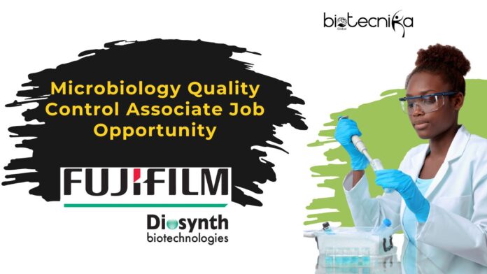 Microbiology Quality Control Associate Job Opportunity