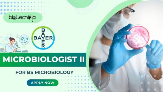 Bayer Microbiologist Job for BS Microbiology Candidates - Apply!