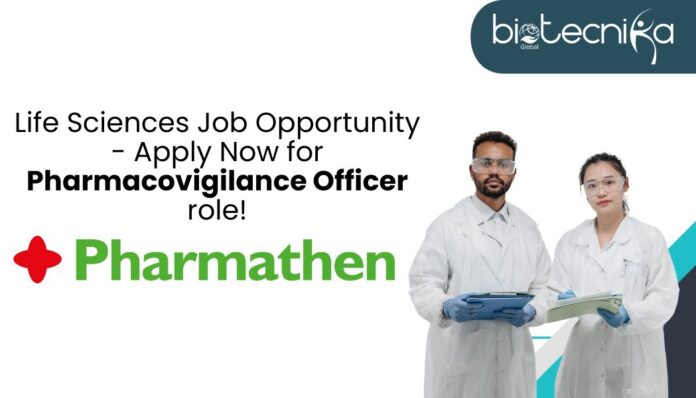 Life Sciences Job Opportunity - Apply Now for Pharmacovigilance Officer role!