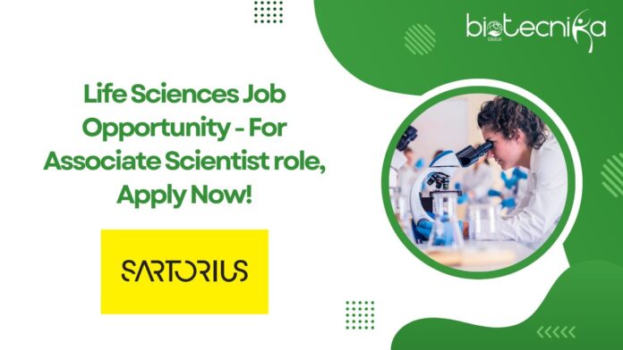 Life Sciences Job Opportunity - For Associate Scientist role, Apply Now!