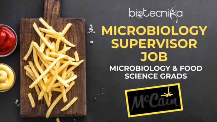 Microbiology Supervisor Job At McCain in Appleton, WI - Apply Now!