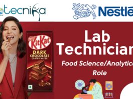 Nestlé Hiring Lab Technician – Food ScienceAnalytical Role in Solon, OH - Apply Now!