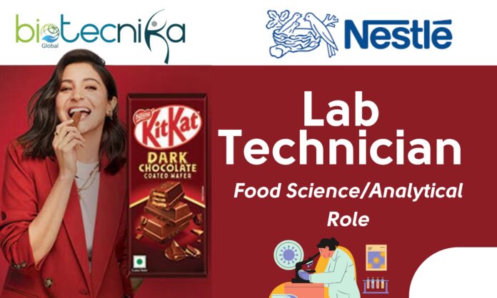 Nestlé Hiring Lab Technician – Food ScienceAnalytical Role in Solon, OH - Apply Now!
