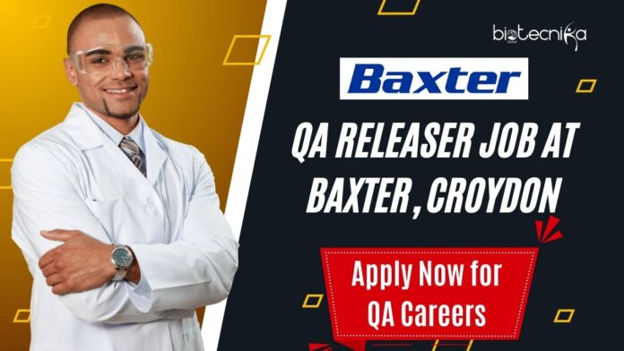QA Releaser Job at Baxter, Croydon