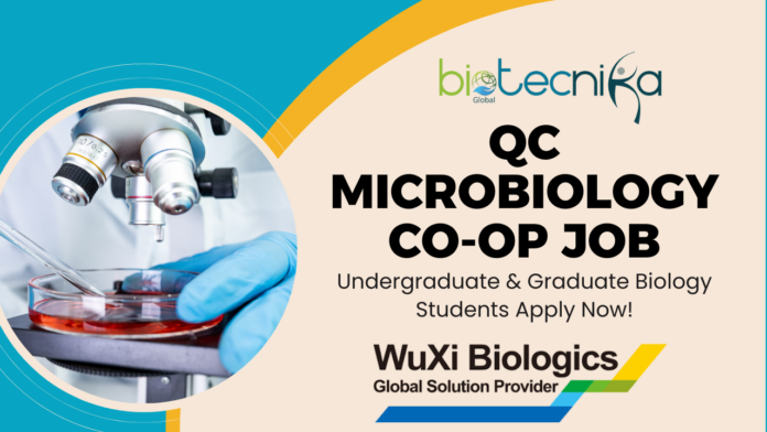 QC Microbiology Co-op Job at WuXi Biologics, Cranbury NJ