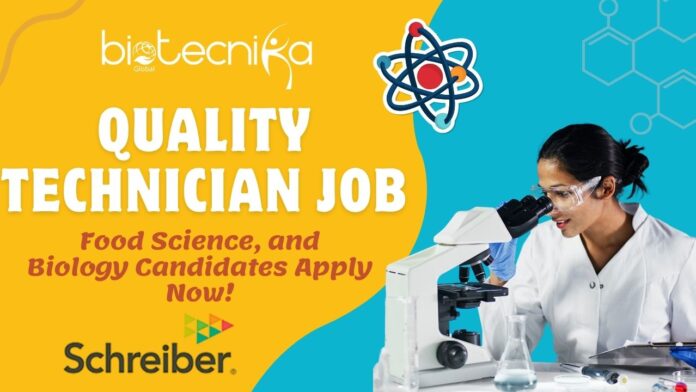 Quality Technician Job at Schreiber Foods – Beloit, WI