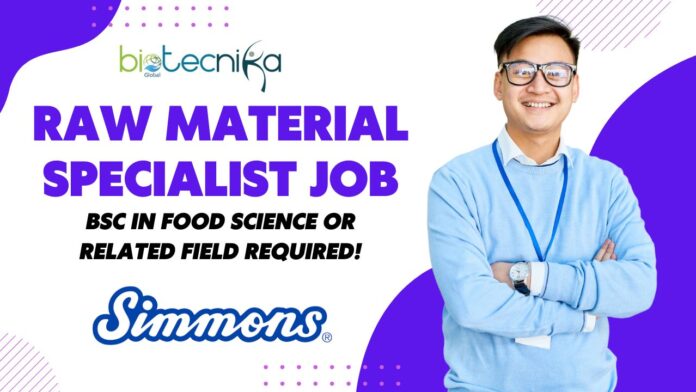 Raw Material Specialist Job at Simmons Foods – Apply Now!