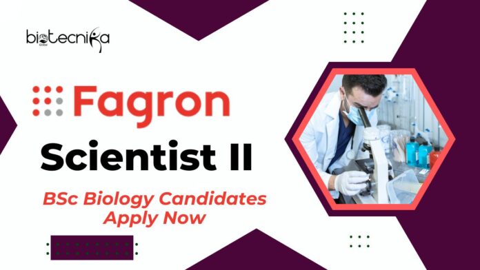 Scientist II Job at Fagron – Microbiology | BSc Biology Candidates Apply Now