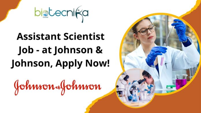 Assistant Scientist Job