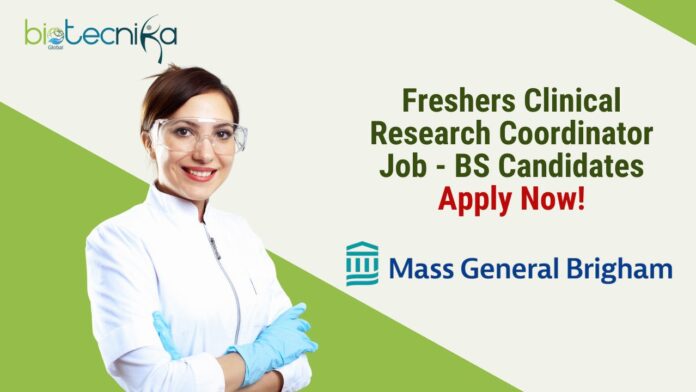 Freshers Clinical Research Coordinator Job - BS Candidates Apply Now!