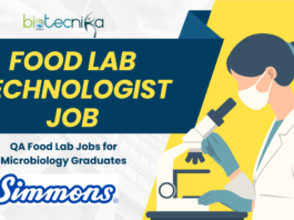Food Lab Technologist Job – QA Food Lab Jobs for Microbiology