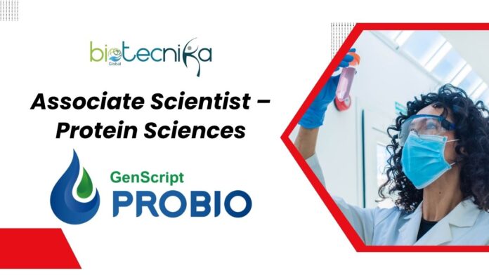 BS/ MS Biology Jobs at GenScript l Apply Now for Associate Scientist – Protein Sciences Role