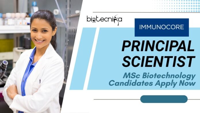 Principal Scientist Job at Immunocore Oxford – MSc Biotechnology Candidates Apply Now