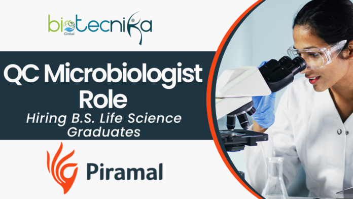 QC Microbiologist Role at Piramal – Apply Now!