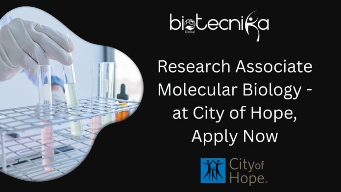 Research Associate Molecular Biology