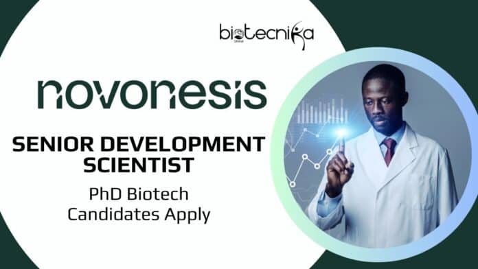 Senior Development Scientist Job at Novonesis | PhD Biotech Candidates Apply