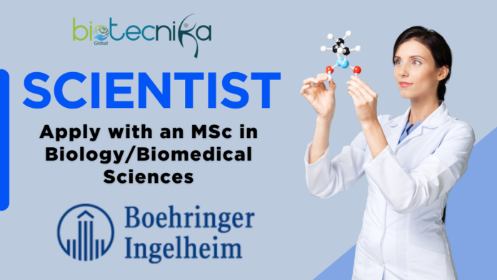 Scientist Job at Boehringer Ingelheim Apply Now