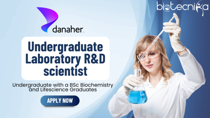 Undergraduate Biotech Job Opening - Laboratory R&D Scientist role at Cytiva 