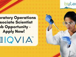 Laboratory Operations Associate Scientist Job Opportunity - Apply Now!