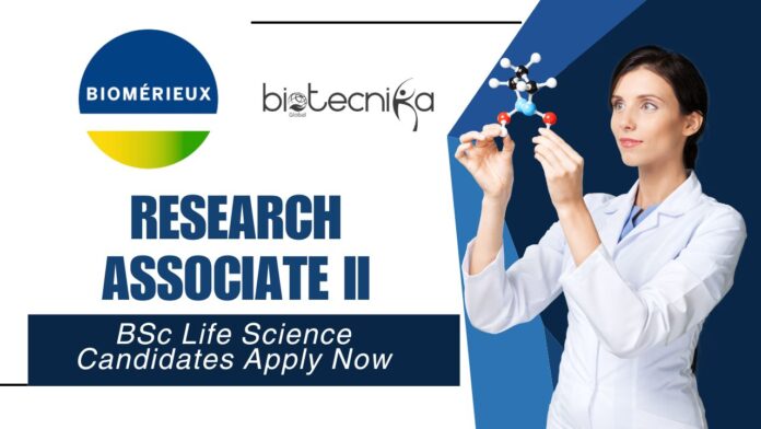 bioMérieux Research Associate II Job – BSc Life Science Candidates Apply Now