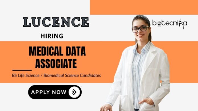BS Life Science Jobs at Lucene | Apply Now for Medical Data Associate Position