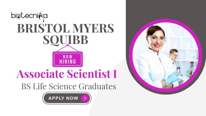 Associate Scientist Job at BMS | BS Life Science Graduates Apply Now