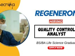 BA Life Science Jobs at Regeneron Apply Now for the Quality Control Analyst Role
