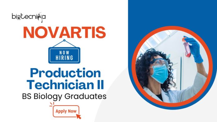 BS Biology Jobs at Novartis | Apply Now For The Production Technician Role