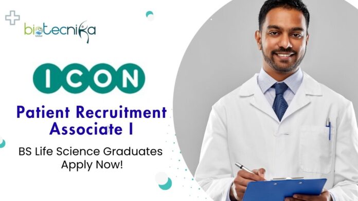 BS Life Science Jobs ICON | Apply Now For The Patient Recruitment Associate Role 