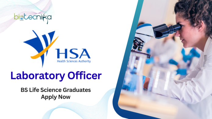 BS Life Science Jobs at HSA Apply Now For The Laboratory Officer Role