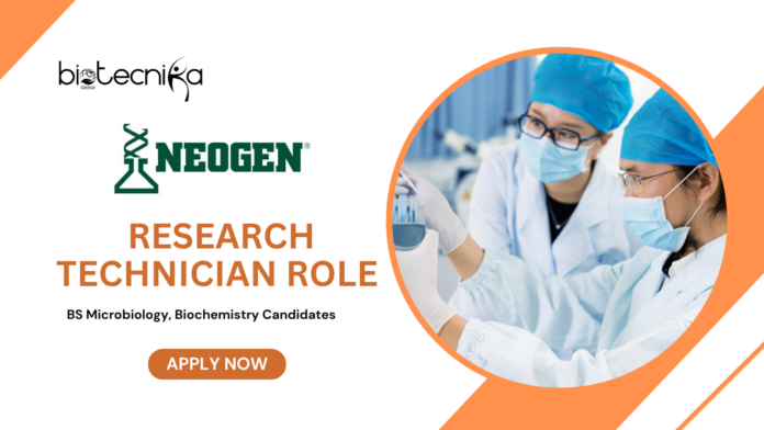  BS Life Science Jobs at Neogen | Apply Now for Research Technician Role