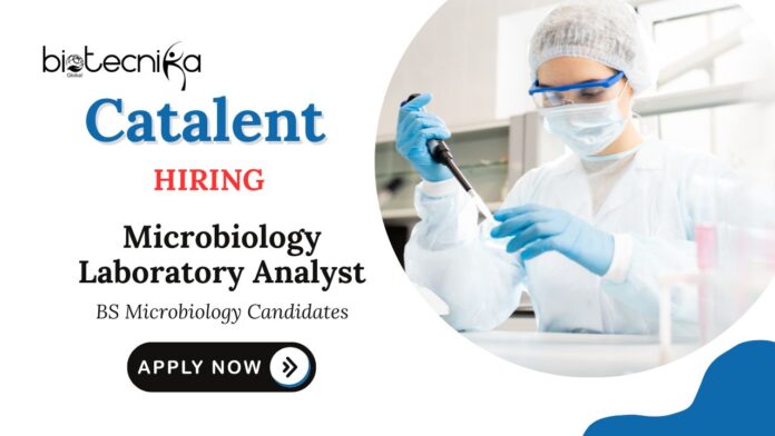 BS Microbiology Jobs at Catalent | Apply Now for Laboratory Analyst Role