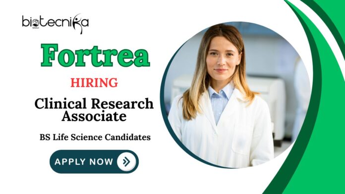 Clinical Research Jobs at Fortrea | BS Life Science Candidates Apply Now Associate Position