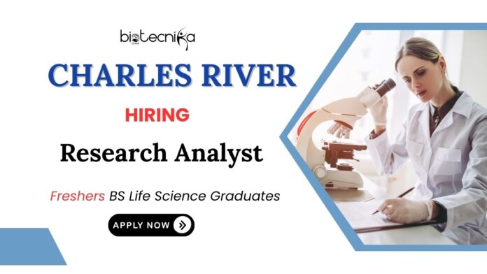 Life Science Jobs at Charles River Laboratories | BA / BS Graduates Apply Now for the Research Analyst Position