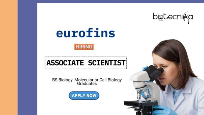 Entry-Level Biopharmaceutical Job at Eurofins Apply Now for the Associate Scientist Role