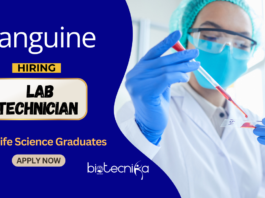 Entry Level Lab Technician Job at Sanguine Biosciences BS Graduates Apply Online
