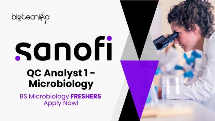 Freshers BS Microbiology Jobs | Apply Now for the QC Analyst Role at Sanofi
