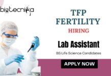 Lab Assistant Jobs at TFP | BS Life Science Candidates Apply Now Lab Assistant Jobs at TFP | BS Life Science Candidates Apply Now